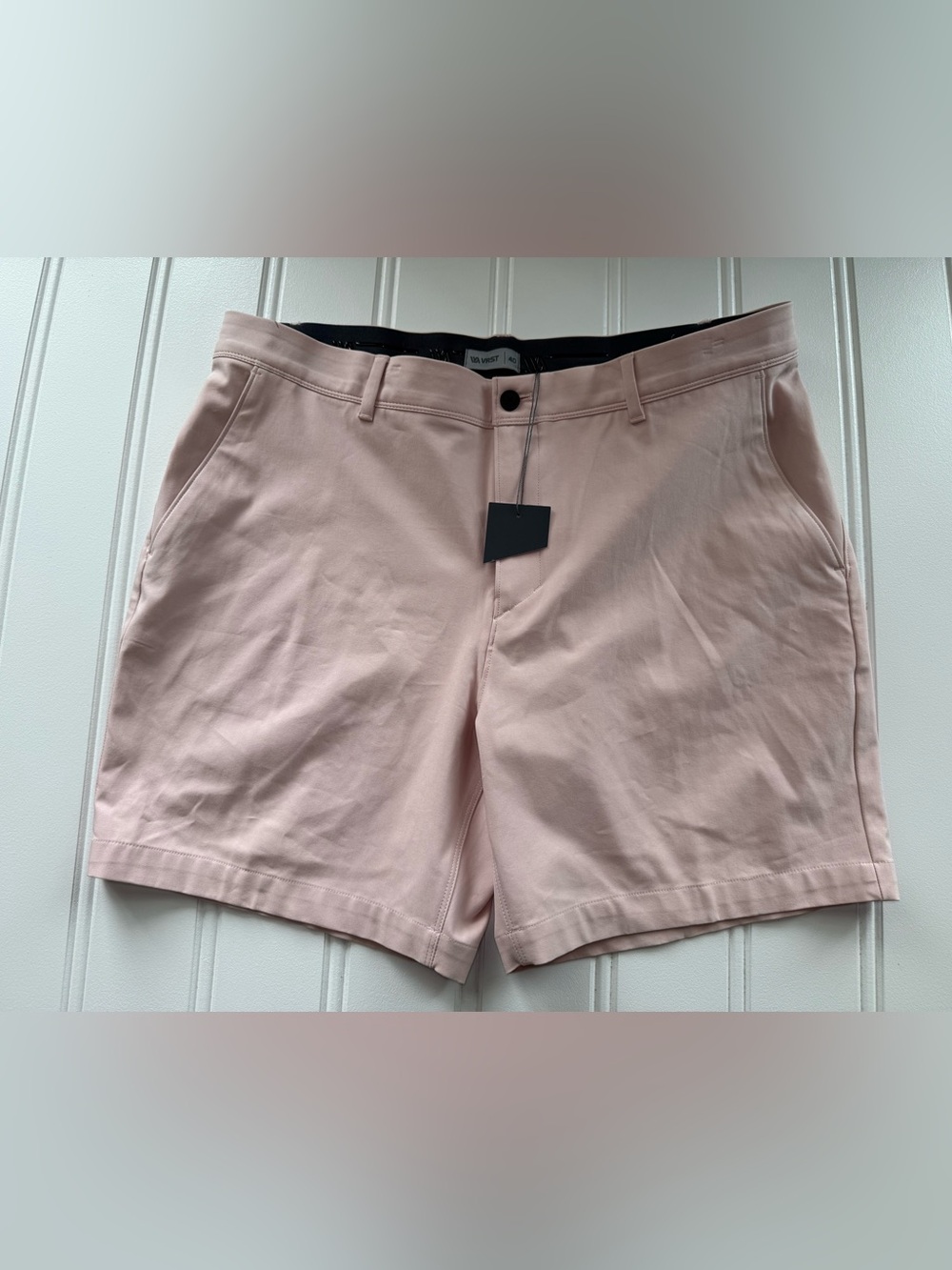 VRST Golf Men's Flat Front Stretch Shorts Pale Pink 7” Inseam 40 NEW 3057